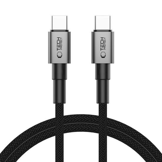 Tech-Protect UltraBoost DNA kabel USB-C, PD100W/5A, 1m, šedý