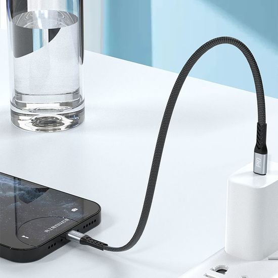 Dudao L10P kabel USB C - Lightning, PD20W, černý