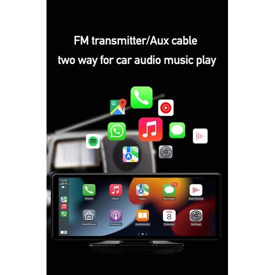 10,26" CarPlay zaslon za auto s bežičnim Apple CarPlay i Android Auto
