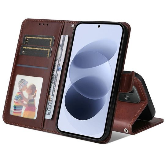 Xiaomi Redmi Note 17 4G / 5G Magnet Case nahkümbris – pruun