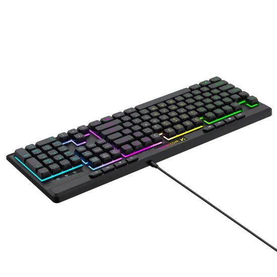 Wozinsky WKG-1044 Ενσύρματο Gaming Πληκτρολόγιο με Φωτισμό, Μαύρο