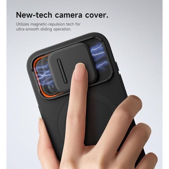 Suritch MagSafe Kickstand Camprotector θήκη iPhone 15 Pro, μαύρη