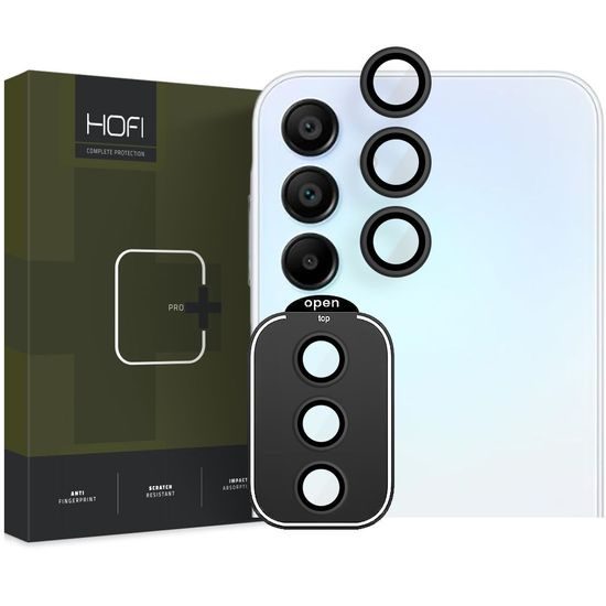 Hofi Camring Pro+, sticlă pentru obiectivul camerei, Samsung Galaxy A15 4G / 5G, negru