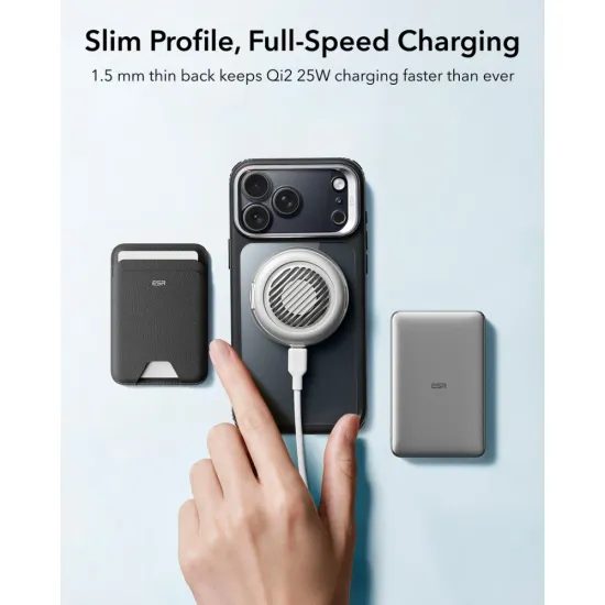 ESR Classic Hybrid Kickstand MagSafe, iPhone 17 Pro / 18 Pro, priehľadný / čierny