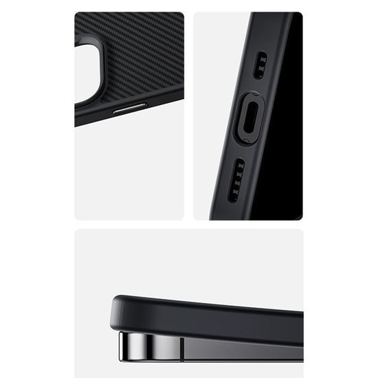 Benks Magnetic Armor Pro Kevlar θήκη Metal Frame, iPhone 16 Pro Max, μαύρη