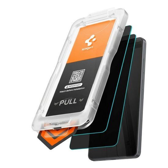 Spigen Glass.TR EZFit Privacy z aplikatorem, 2 sztuki, Szkło hartowane, Samsung Galaxy S26