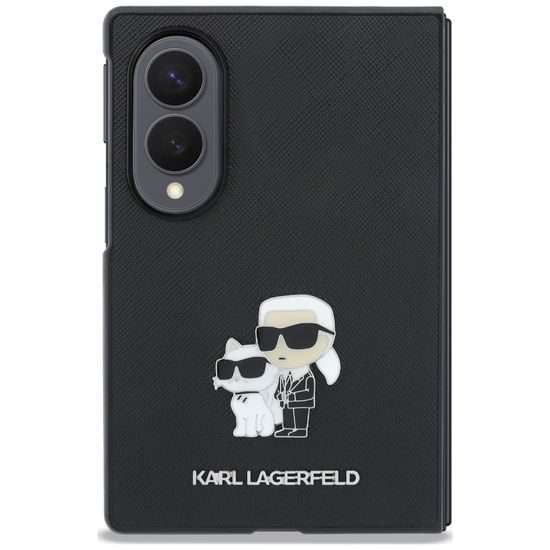 Samsung Galaxy Z Fold 8 ümbris – Karl Lagerfeld Saffiano Karl&Choupette Metal Pin – must