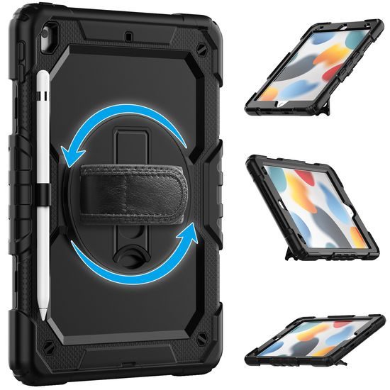 JP Solid360 Θήκη για tablet, iPad 10.2, 2019 / 2020 / 2021 (iPad 7 / 8 / 9), μαύρο