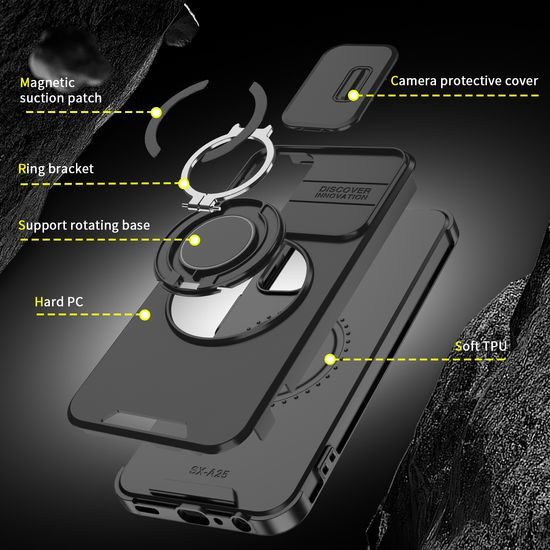 Camslide Stand obal, Samsung Galaxy A23, černý