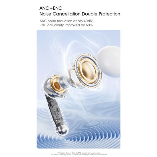 Dudao U6NC Bežične slušalice s ANC + ENC i Bluetooth 6.0
