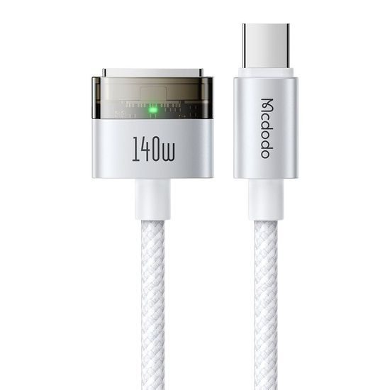 Mcdodo Μαγνητικό καλώδιο (CA-2070) USB-C - MagSafe 3, 140W, LED ενδείκτης, 2 m, λευκό