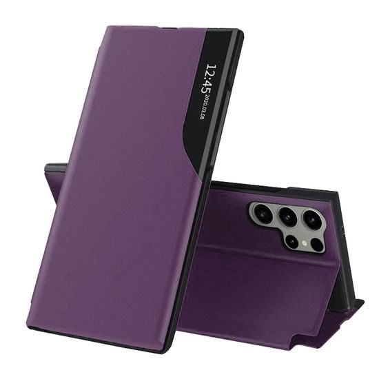 Custodia Eco Leather View Case, Samsung Galaxy S25 Ultra, viola