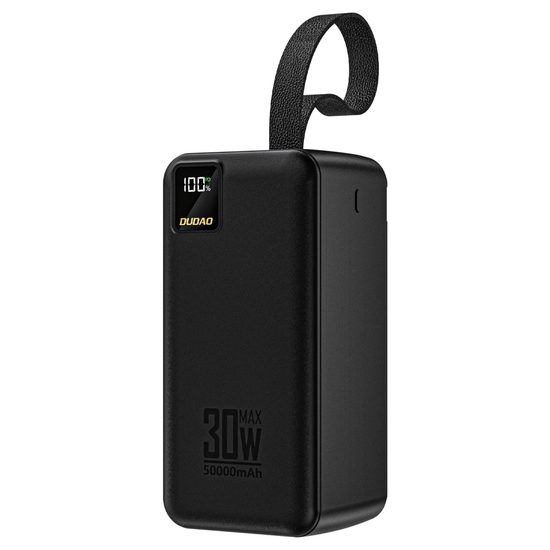 Dudao K8-5 powerbanka 50000mAh 30W – melna