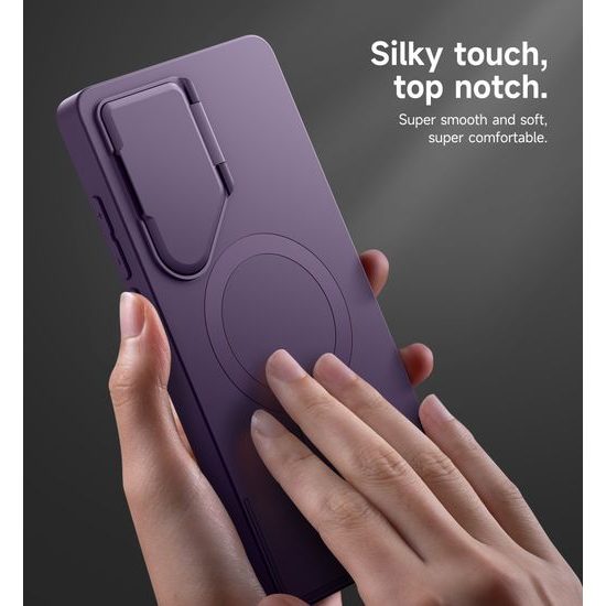 Suritch MagSafe Kickstand Camprotector maska za Samsung Galaxy S25 Ultra, ljubičasta