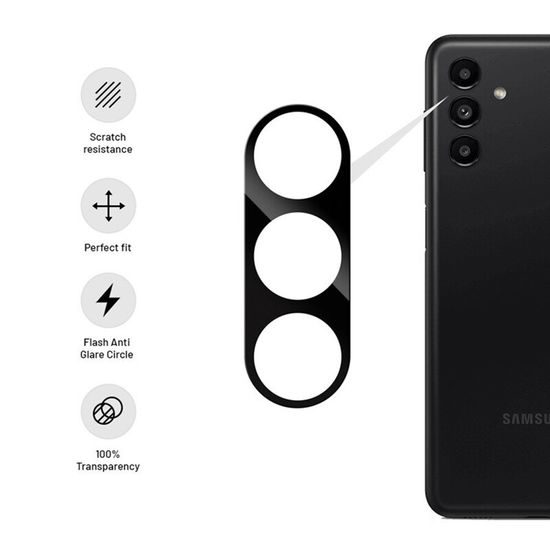 Techsuit steklo za objektiv kamere, Samsung Galaxy S23 Plus, črno