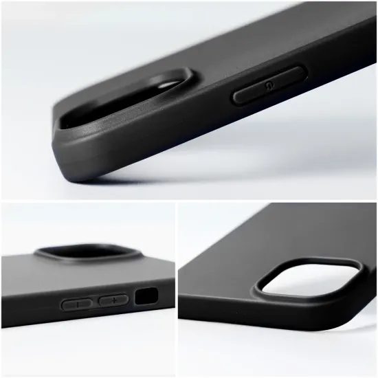Matowe etui, iPhone 16 Plus, czarne