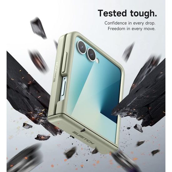 Suritch 360° Kickstand θήκη Samsung Galaxy Z Flip 7, πράσινη