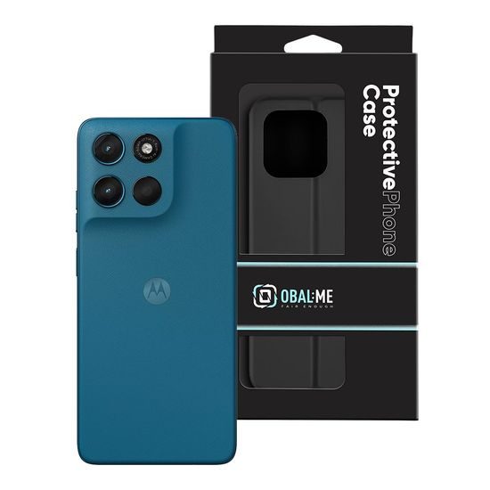 OBAL:ME SmoothTouch Hoesje voor Motorola G57 Power - PU Leer met Kaarthouder & Standaard - Zwart