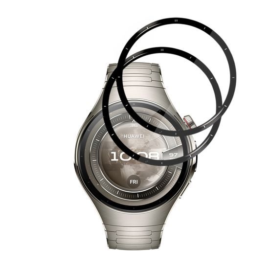 Techsuit Nano Flex, Huawei Watch 5 46mm, 2 darab, fekete