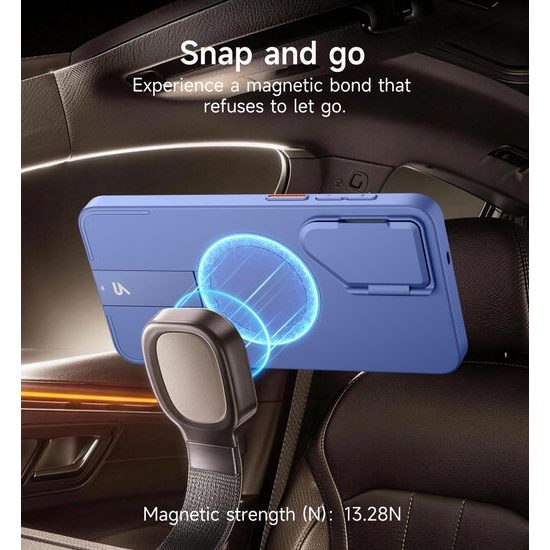 Suritch MagSafe Kickstand Camprotector obal Samsung Galaxy S26, světle modrý
