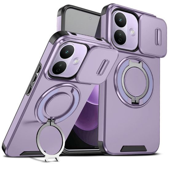 Camslide Stand obal, Xiaomi Redmi Note 17 Pro 5G / Note 17 Pro Max 5G, fialový