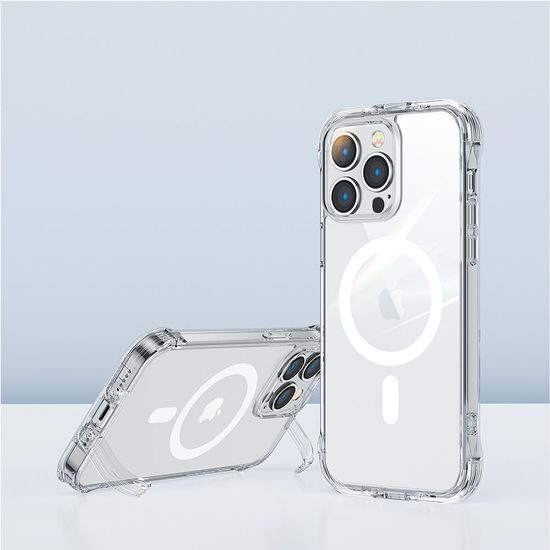 Joyroom Magnetic Defender etui z MagSafe, iPhone 14 Pro Max, prozoren