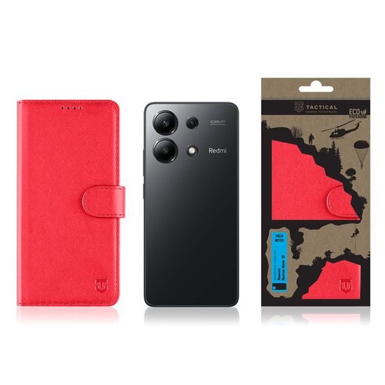 Tactical Field Notes pouzdro, Xiaomi Redmi Note 13 Pro 5G, červený