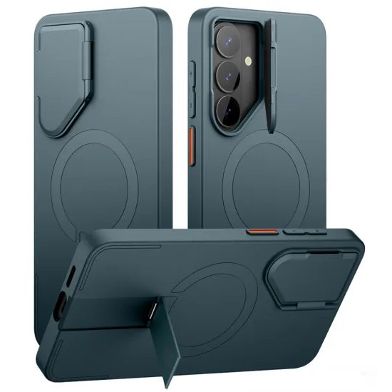 Suritch MagSafe Kickstand Camprotector θήκη Samsung Galaxy S26 Plus, σκούρο πράσινο