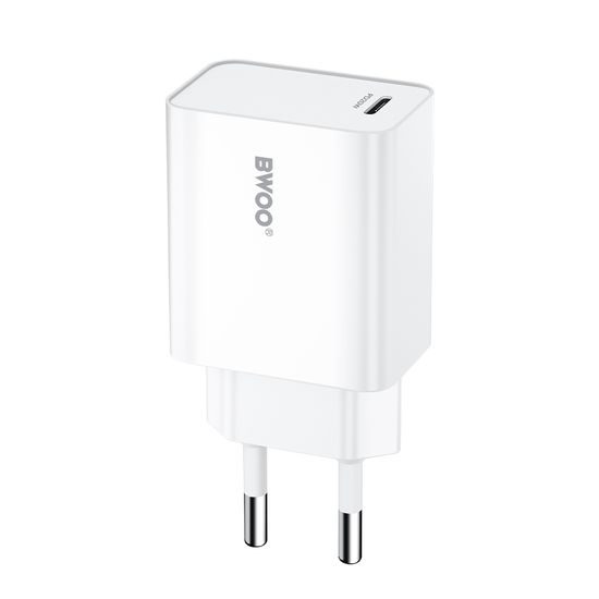 Φορτιστής BWOO USB-C, 20W, λευκός