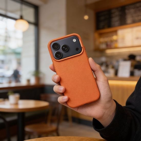 Θήκη Kevlar MagSafe, iPhone 17 Pro, πορτοκαλί