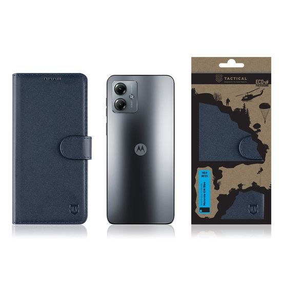 Θήκη Tactical Field Notes, Motorola G14, μπλε