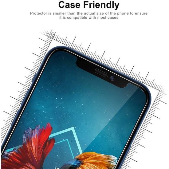 Privacy 5D Edzett üveg, iPhone X / XS / 11 Pro,