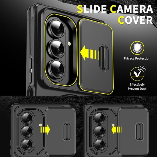 Husă Camslide Stand, Samsung Galaxy Z Fold 8 Ultra, negru