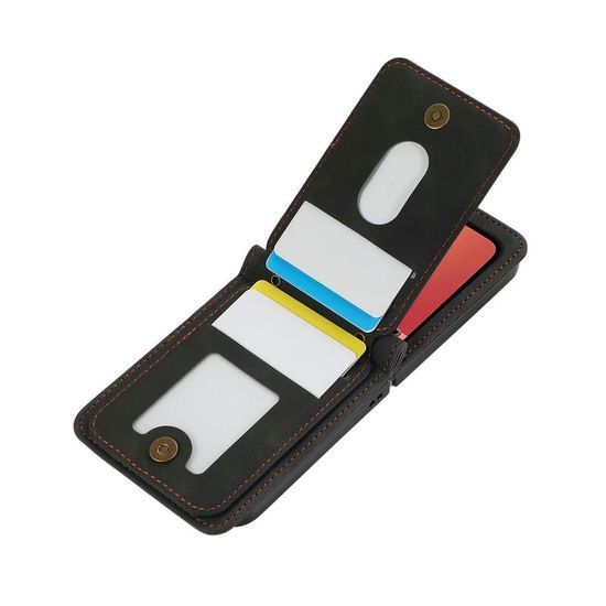 Crossbody θήκη, Samsung Galaxy Z Flip 7, μαύρη