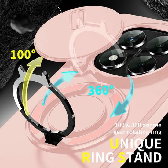 Θήκη Camslide Stand, Xiaomi Redmi Note 14 Pro Plus 5G, ροζ