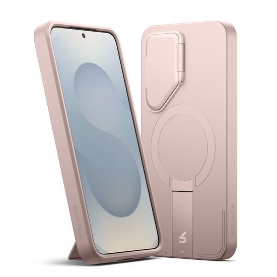 Suritch MagSafe Kickstand Camprotector Θήκη Samsung Galaxy S25 Plus, Ροζ