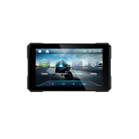5" motocyklový displej s bezdrôtovým Apple CarPlay a Android Auto
