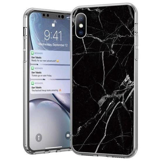 Wozinsky Marble, iPhone 12 Pro MAX, čierný