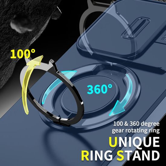 Camslide Stand tok, Xiaomi Redmi 17, kék