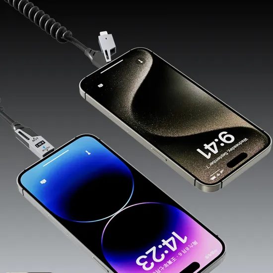 Dudao L20 Pro kábel 4v1 USB-A / USB-C – Lightning / USB-C, čierny