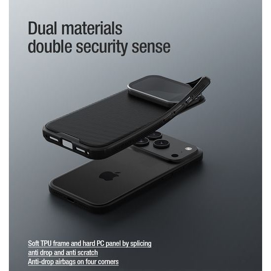 Nillkin CamShield Prop Magnetic, iPhone 17 Pro Max / 18 Pro Max, čierny