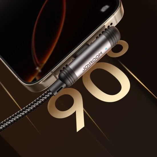 Joyroom S-A56 EnjoyX Series καλώδιο USB-C - Lightning 90°, 30W, 1,2 m, μαύρο