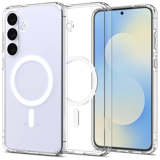 Spigen Ultra Hybrid Mag με MagSafe, Samsung Galaxy S25 FE, λευκό
