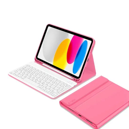Tech-Protect SC Pen Hoes met Bluetooth Toetsenbord - voor Apple iPad 10.9" (2022) / 11" (2025) - met Pen Houder - Roze