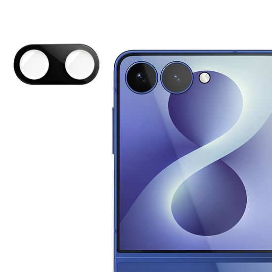 Samsung Galaxy Z Flip 8 kaamera kaitseklaas – Techsuit – must