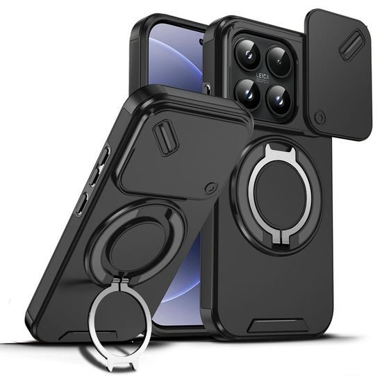 Husă Camslide Stand, Xiaomi 17, negru