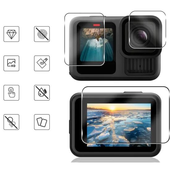 Tech-Protect Tvrzené sklo Glass Fit+, Set GoPro Hero 13, 2 kusy