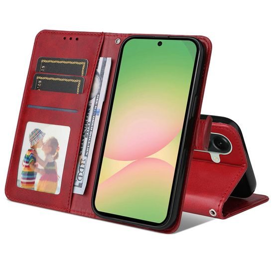 Magnet Case, Samsung Galaxy A57, piros