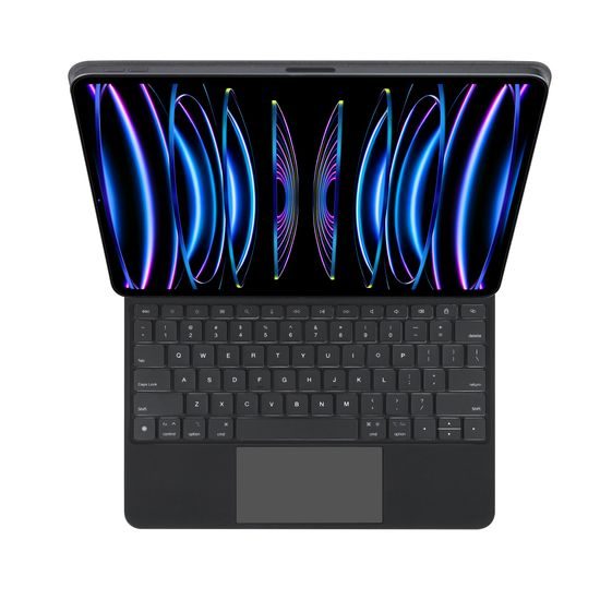 JP Magnetic Keyboard MK01 θήκη tablet με οθόνη, iPad Pro 12.9, 2018 / 2020 / 2021 / 2022, iPad Air 13 2024 / 2025, μαύρο