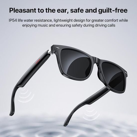 Yesido Έξυπνα Μουσικά Γυαλιά (IO35), μαύρα